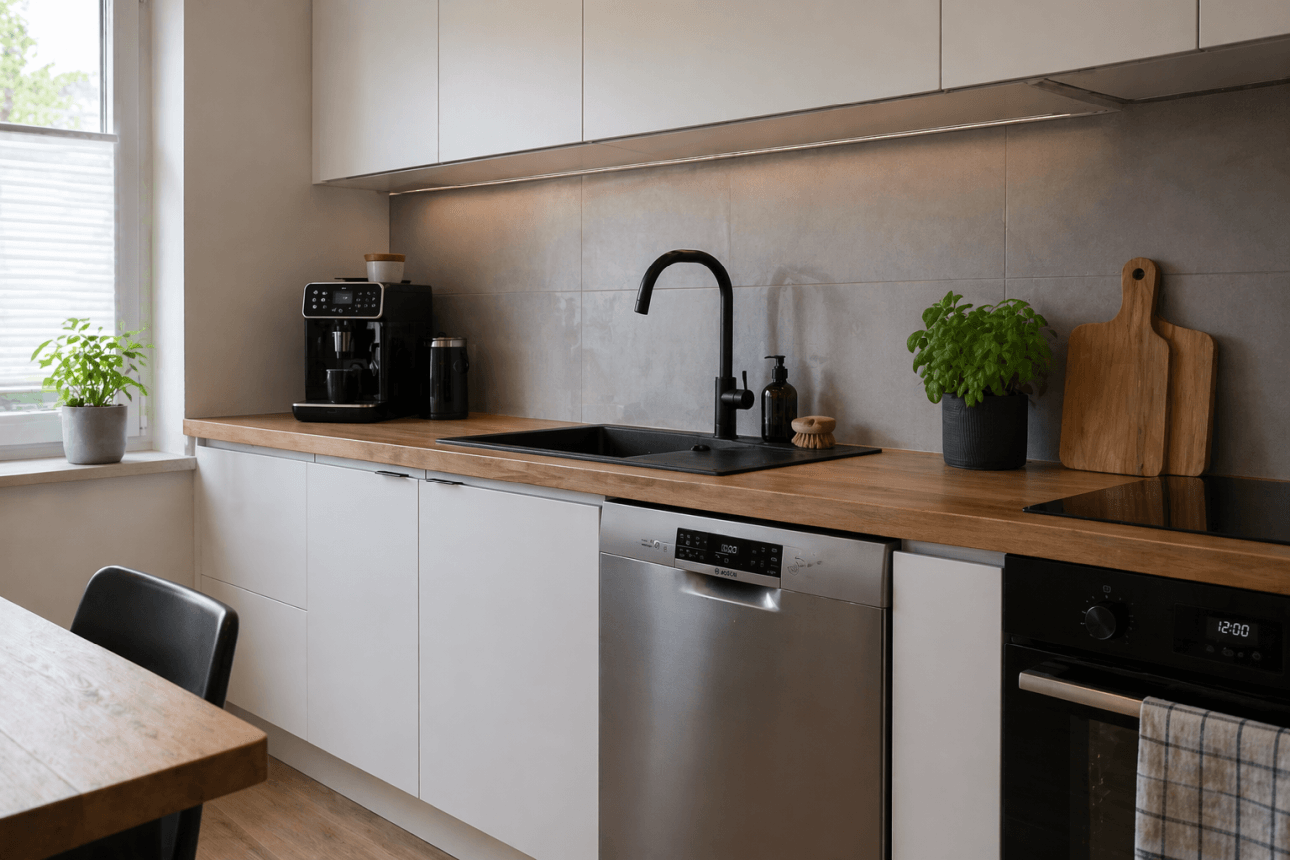 Jak zabezpieczyć drewniany blat przy zlewie i zmywarce?